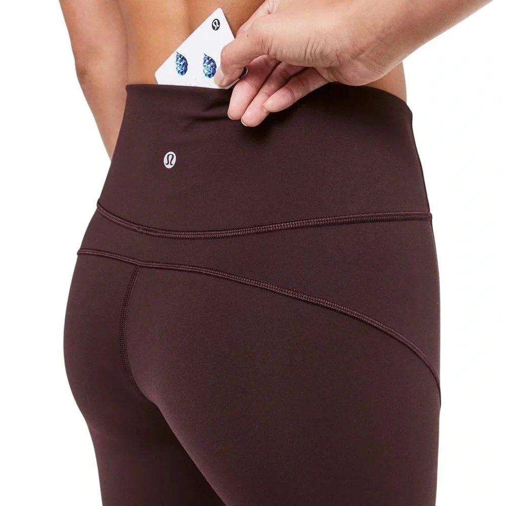 Lululemon In Movement Leggings 25" Dark Purple Everlux Sz 6 - Picture 12 of 15